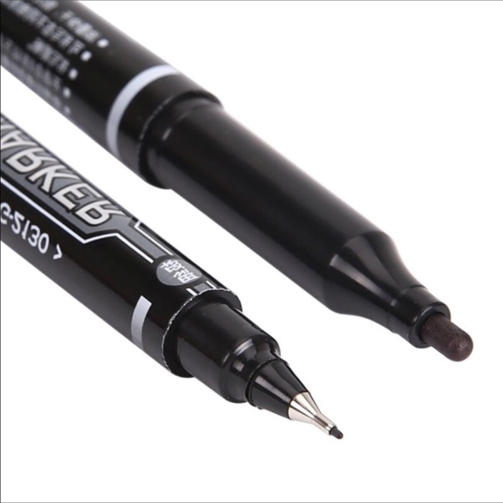 Tattoo/ piercing markers double tip pens
